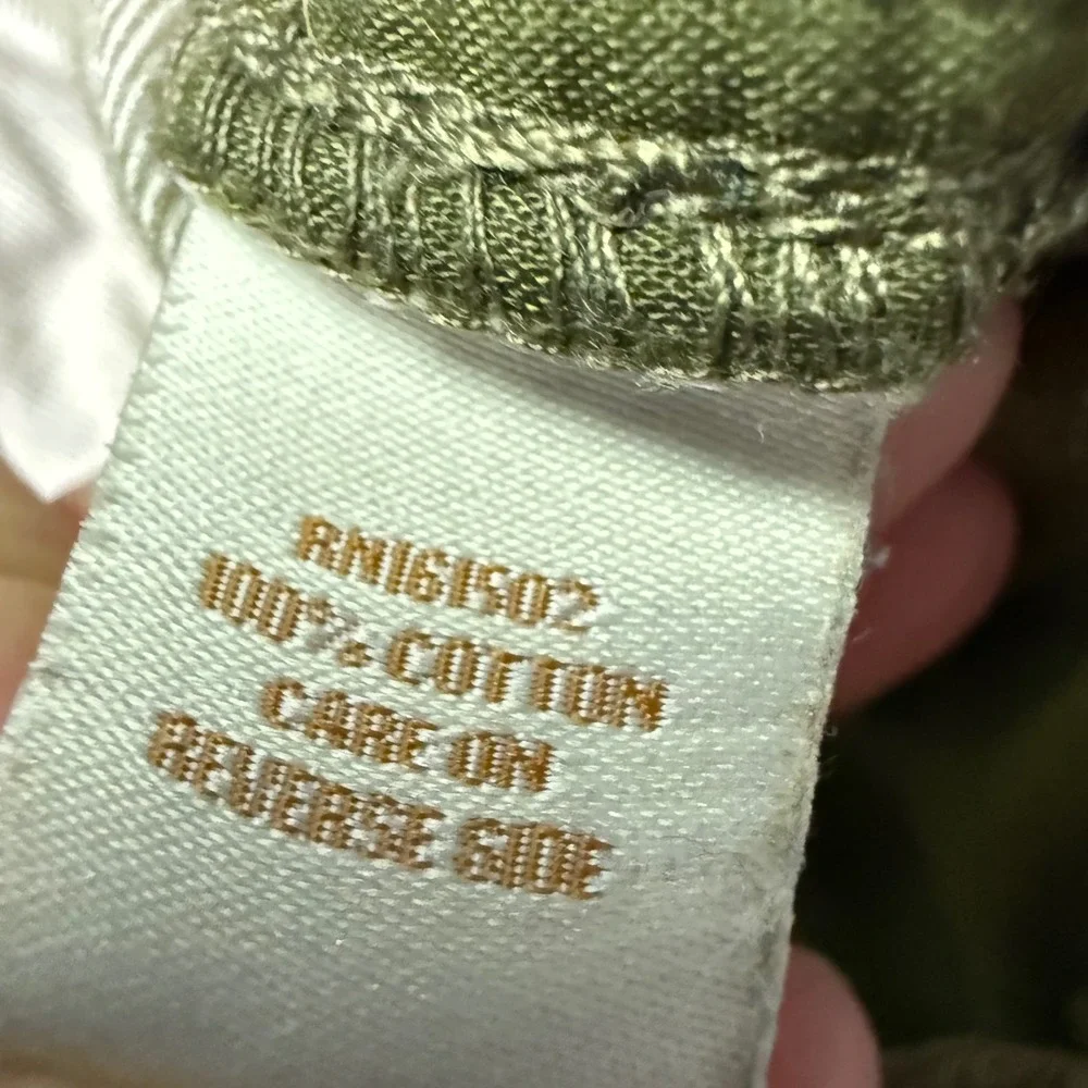 The Territory Ahead Corduroy Pants Mens L 32x30 Olive Green Elastic Waist Cotton